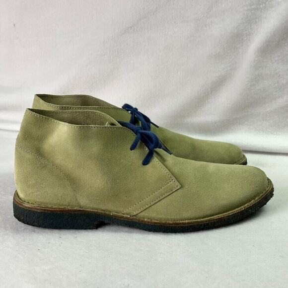Wally Walker Chukka Boots Mens 12 Leather Suede Italy Made Lace Up Casual Formal - Picture 6 of 13